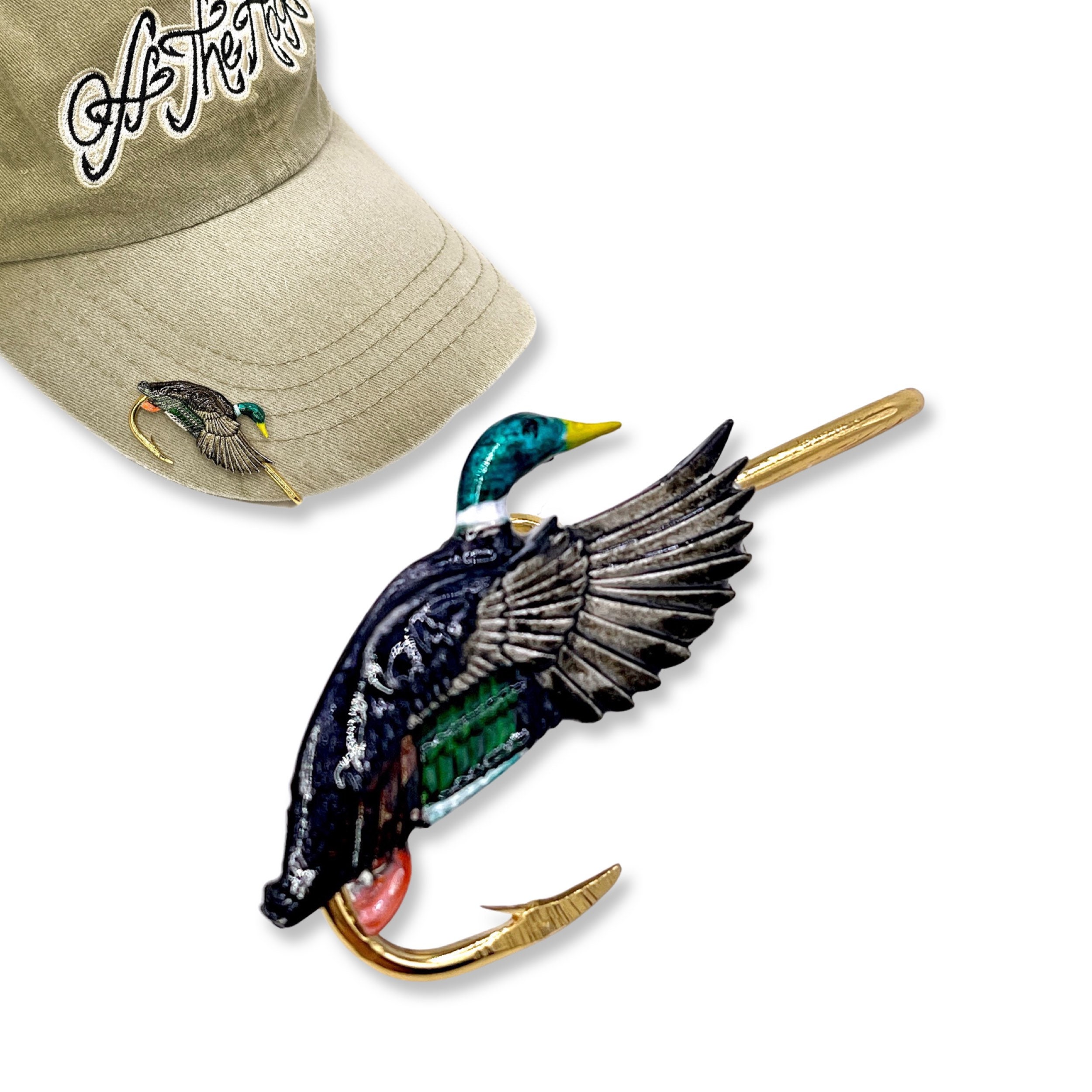 Mallard Duck Hookit© 1 Hat Clip Duck Hat Hook Duck Brim Clip Hat Pin -   Hong Kong