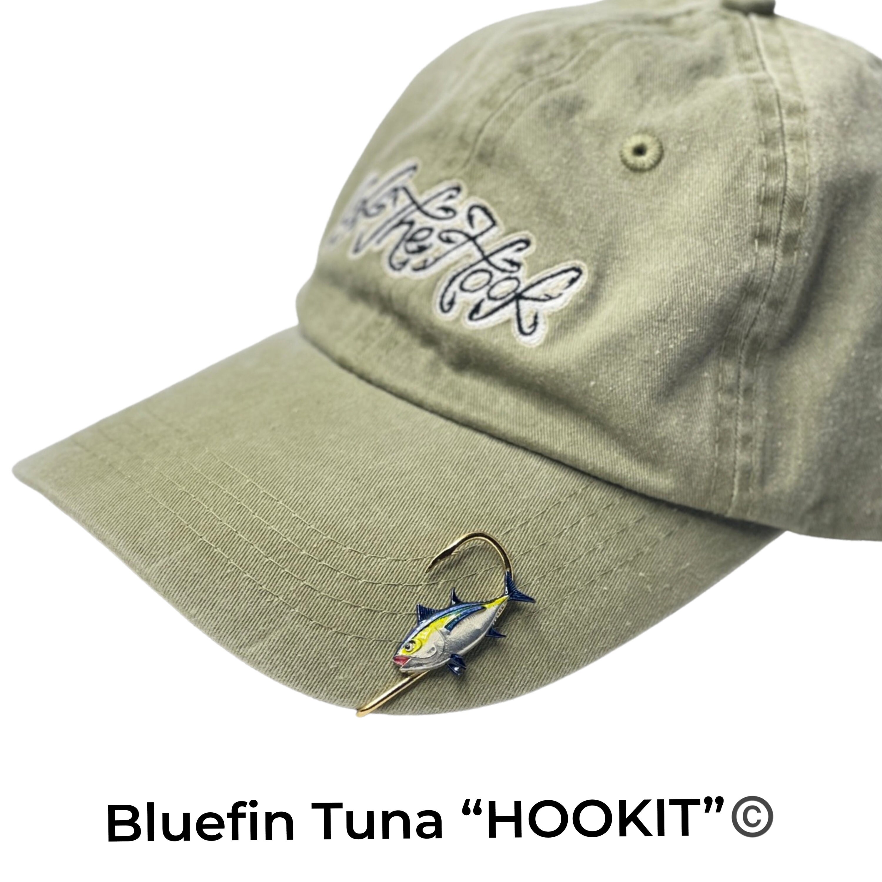 Bluefin Tuna Hookit© Hat Clip Brim Clip Hat Hook Pin-gift for Fisherman 