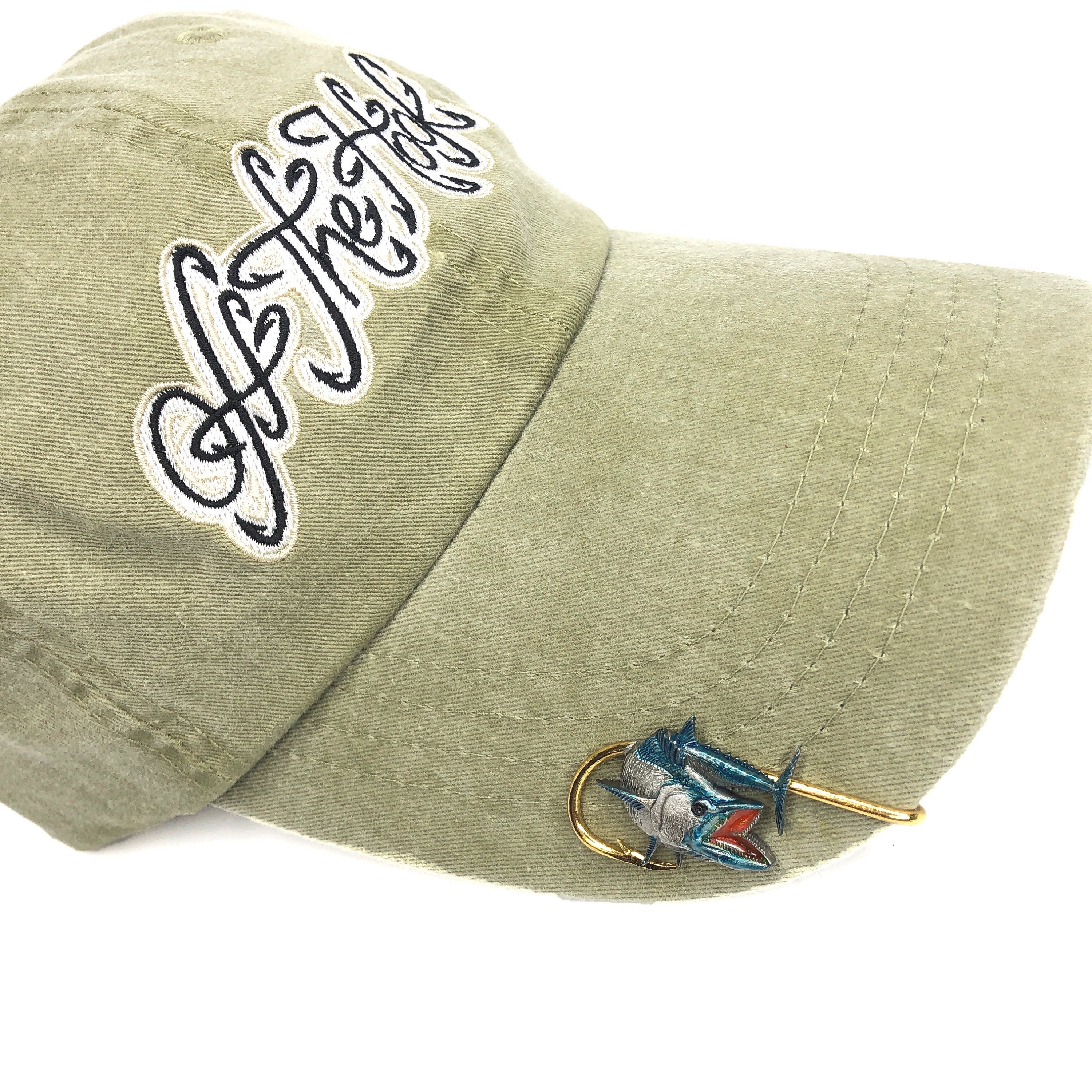 Steelhead Salmon Hookit®️ Fishing Hat Pin - Fishing Hat Clip
