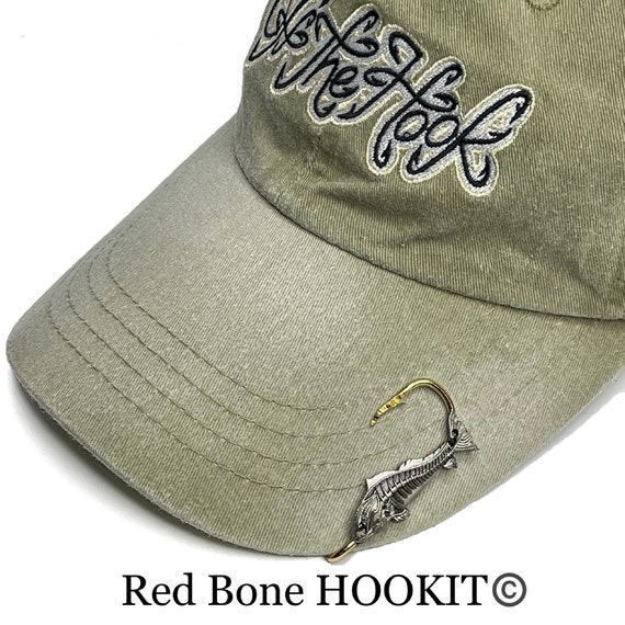 Bass Bone Fish Hookit© Fishing Hat Hook Brim Clip Hat Clip Fishing Gift for  Fisherman 