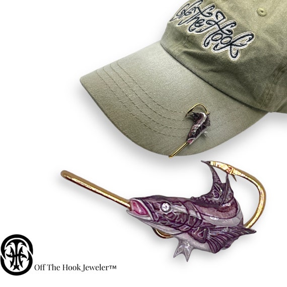 Cobia Fish Hookit© Fishing Hat Hook Brim Clip Hat Clip Fishing