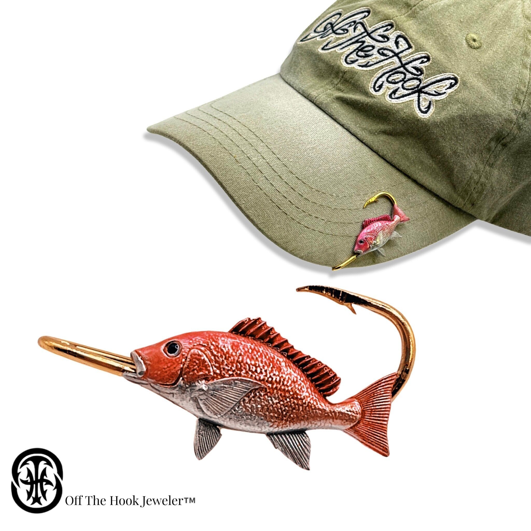 Red Snapper Fish Hookit© Hat Clip-gift for Fisherman -  Canada