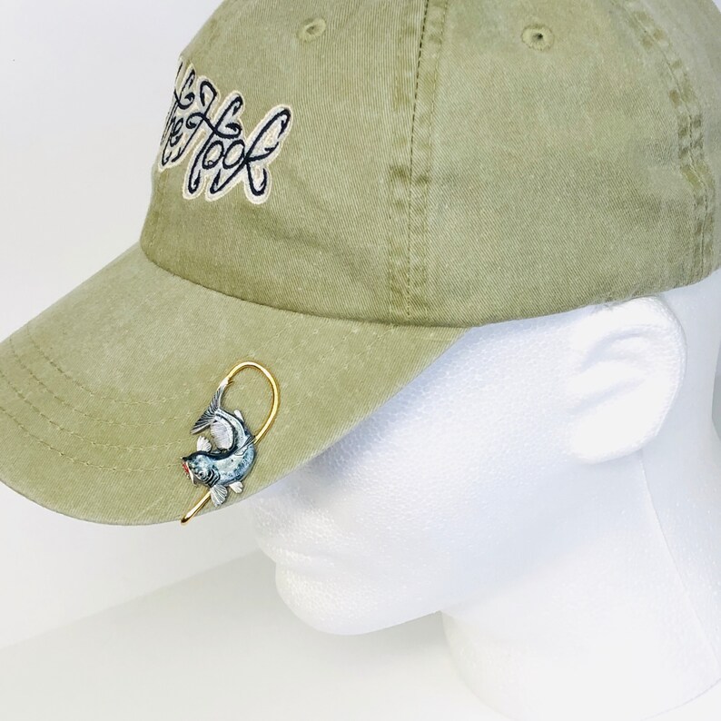 Catfish Hookit© Fishing Hat Pin Hat Clip Fishing Fishing Etsy