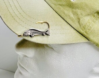 Red Bone Hookit© Fishing Hat Hook Fishing Hat Clip Fish Hook