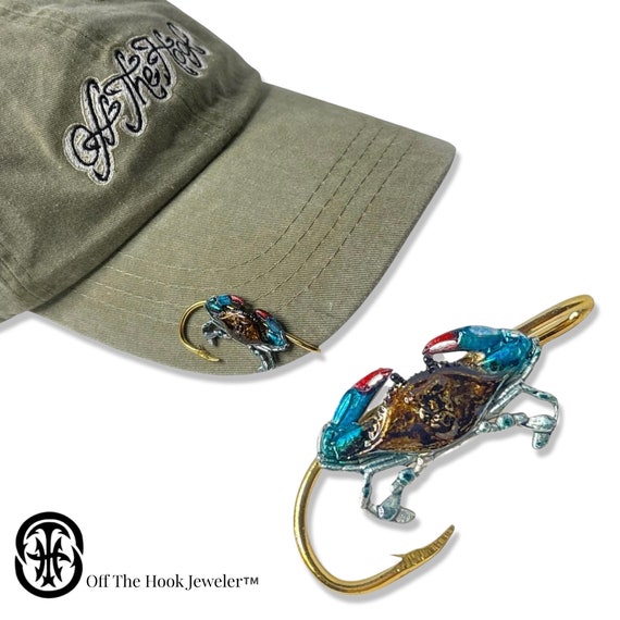 Blue Crab Hookit© Hat Hook Brim Clip Hat Clip Fishing Hat Clip Gift for  Fisherman -  Canada