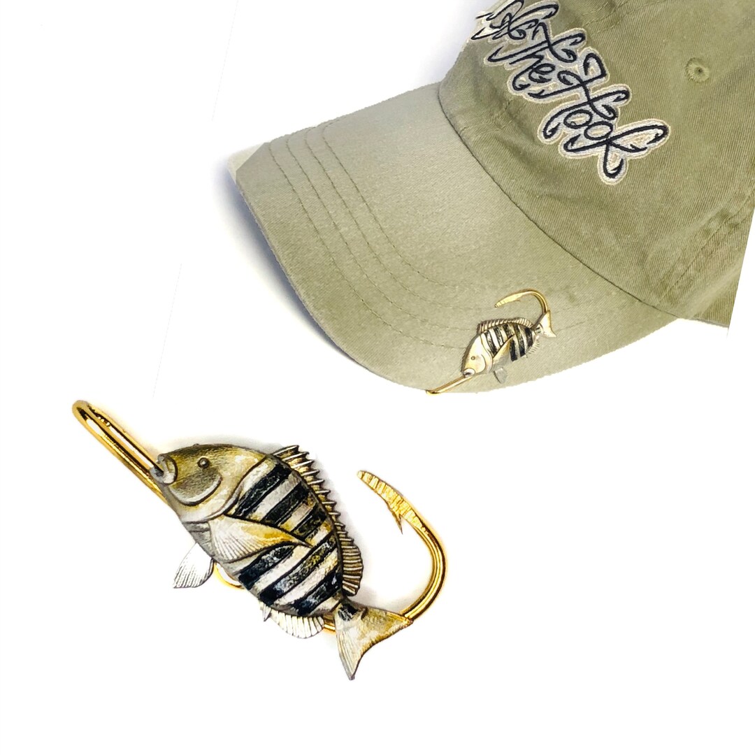 Sheepshead HOOKIT© Fishing Hook... Hat Clip Fishing.. Etsy