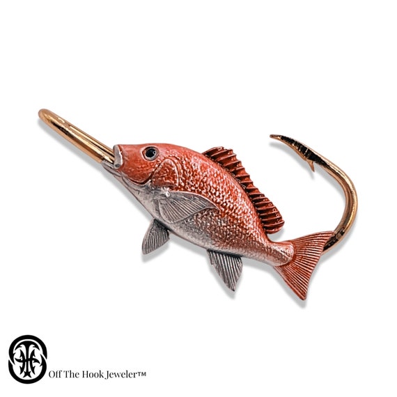 Buy Red Snapper Fish Hookit© Hat Clip-gift for Fisherman Online in India 
