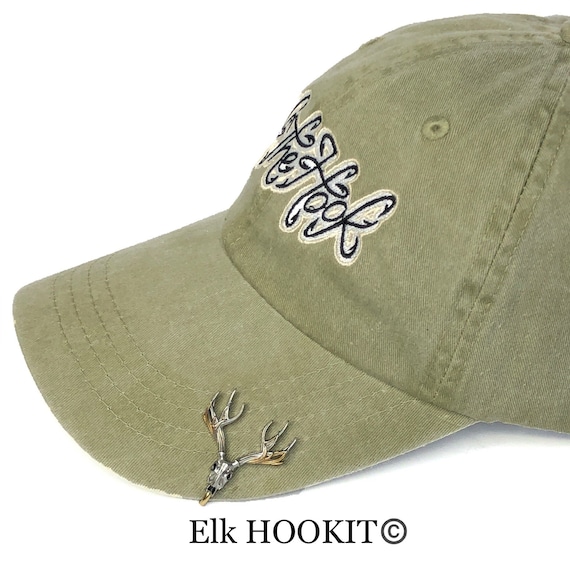 Elk Antler hookit© Fishing Hat Clip Elk Skull Elk Hat Hook Fishing