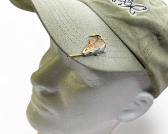 Redfish Hookit© (turning #2) Hat Fishing Hat Hook Brim