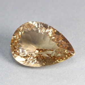 9.55 CT Marvelous Rare Concave Cut 100% Natural Champagne Topaz From Brazil