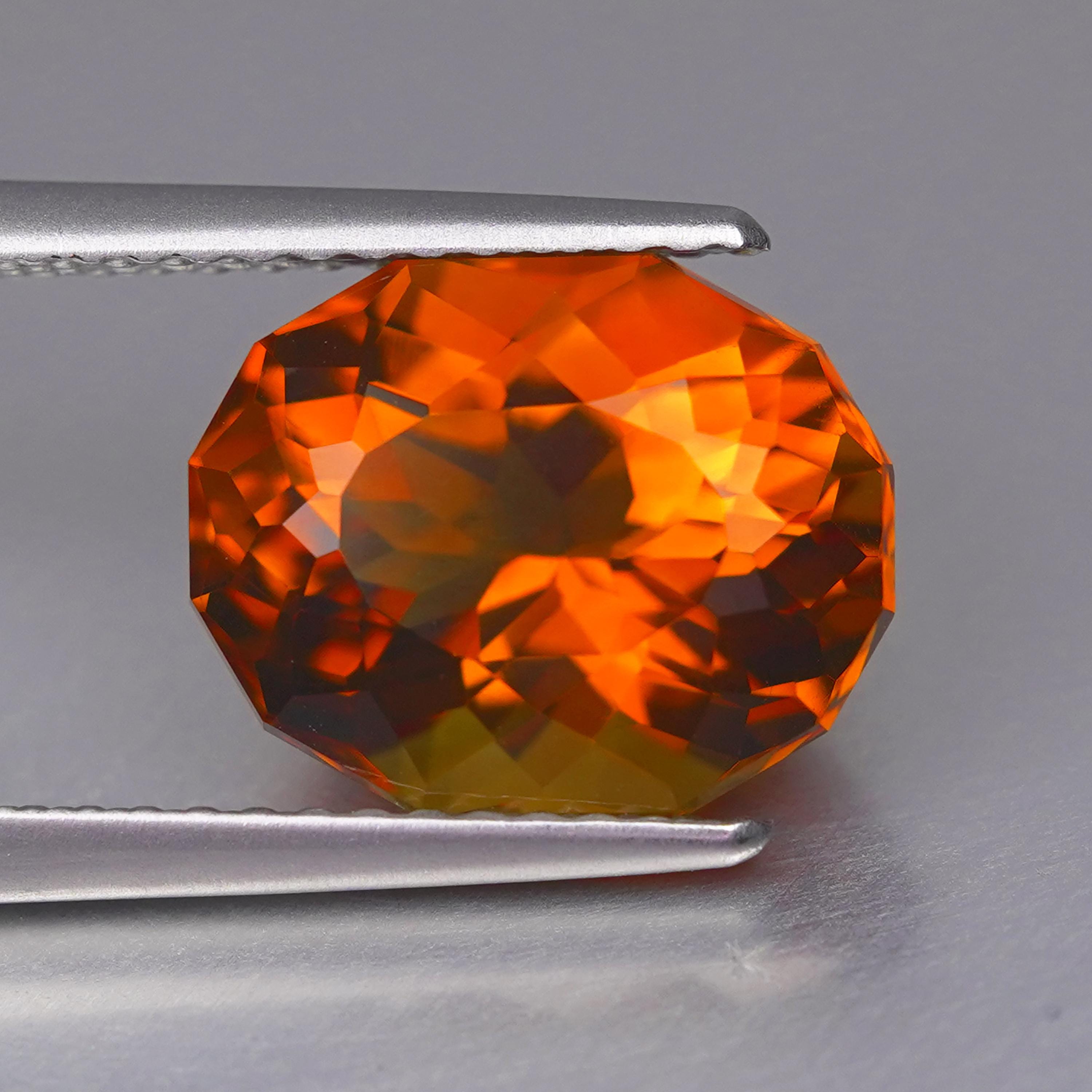 Pierre Citrine Naturelle Brute De Madère - 29.08 Carats - Forme Poire Jaune - Qualité Exceptionnelle