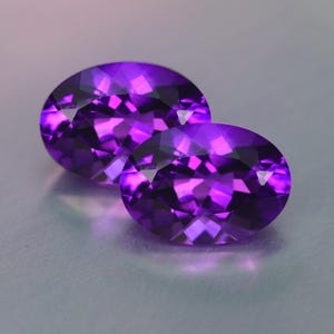 11,26 CT erstaunliches Paar ! Lose Edelstein lila Amethyst Paar 100% natürlich für Ohrringe