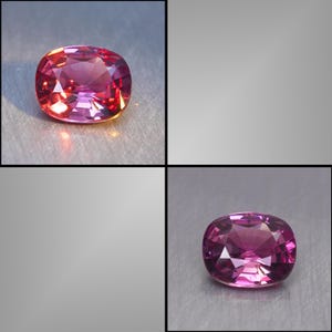 0.91 CT Magnificent ! Pink To Red Color Change 100% Natural Malaya Garnet For Jewelry