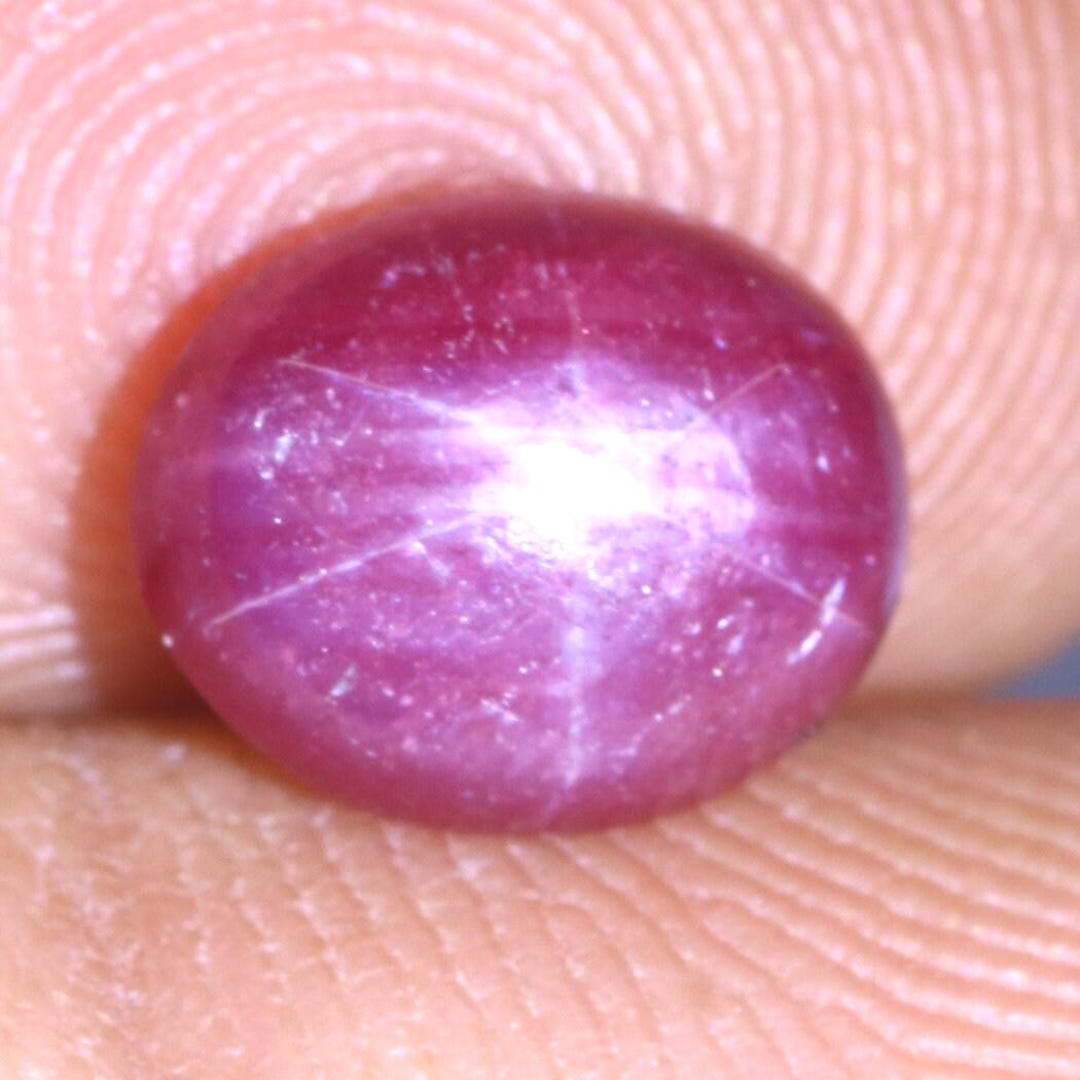 2.43 CT Rarest Six Rays 100% Natural Red Star Ruby Cabochon - Etsy