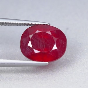 8.30 Ct Authenticity 100% Natural Precious Ruby Gemstone From Africa Ring Size.