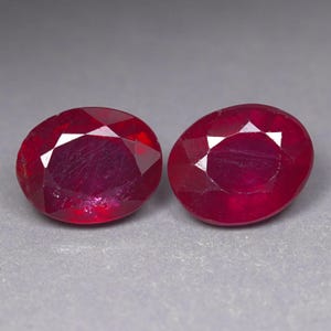 10.35 Ct Pigeon Blood Red Ruby Natural Corundum Glass Filled From Africa 10x8 mm