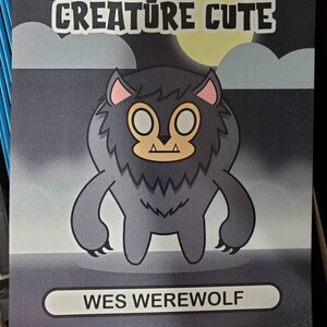 Creature Cute: Wes Werewolf 8x10 cryptid print