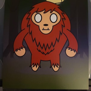 Creature Cute: Scotty Skunk Ape 8x10 cryptid print without text