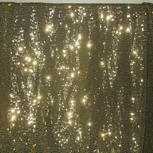 Sequins Gold Confetti Dot Sequin Rolled Over Gray Fabric with Gold Lurex Glitz Sequins Fabric remnant Gold Sparkly Christmas Holiday Dress