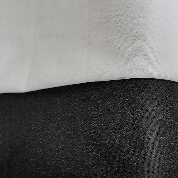 Interlining 100% Polyester 60wide by the Yard Black White