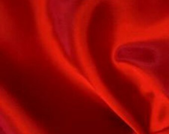 Red charmeuse bridal satin polyester fabric lining intimate apparel fabric 58" wide