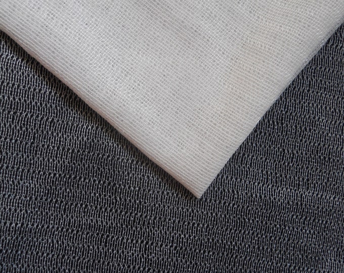 Fusible Iron on Interfacing Fabric, Black White Fusible Stabilizer