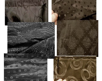 Jacquard Fabric Lining/Brocade Poly Abstract 59" wide Dress/Home decor/Fabric remnants/Swirls/Polka dot/Free shipping lining/ Lining Cuts