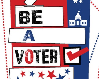 50 - Be A Voter Postcards