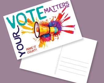 50 - Make it Count VOTE Postcards