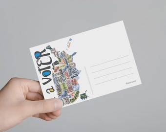 MAP - S/S Be A Voter Postcards