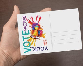 Make it Count VOTE Postcards S/S