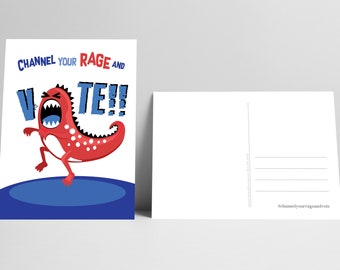 50 - Channel Your Rage and VOTE Postcards