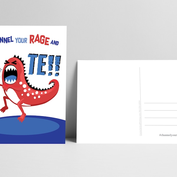 50 - Channel Your Rage and VOTE Postcards