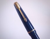Vintage 1960 39 sParker Slimfold Duofold in Beatiful Box Gold Plated Nib Made In England