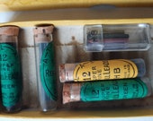 Two Boxes Of Antique Mechanical Pencil Fillings And Wollfs Washable Mechanical Pencil For Antique Collectors