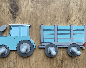 Tractor wardrobe / trailer, children's room, color selection