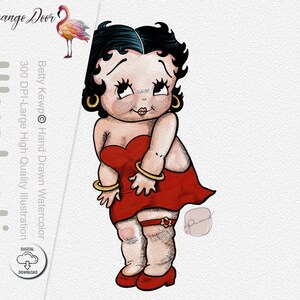Adorable Betty KEWPS™ Doll / invitation clip art/ commercial use / Dolly Blythe style
