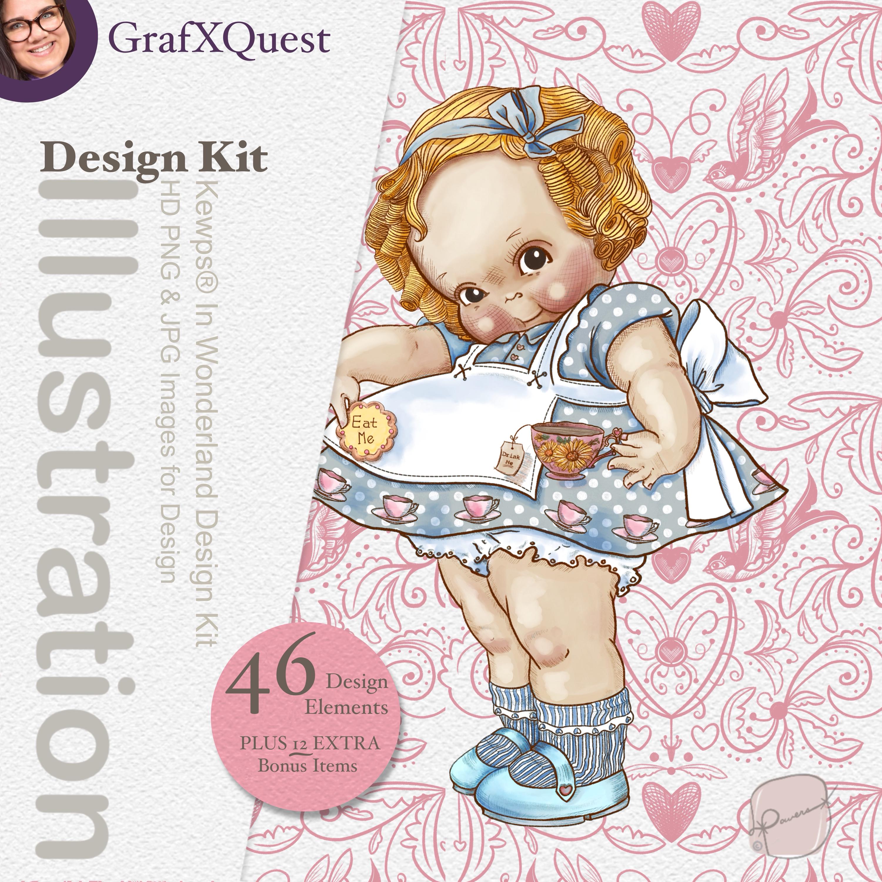 Kewps® in Wonderland a Design Kit for Creators