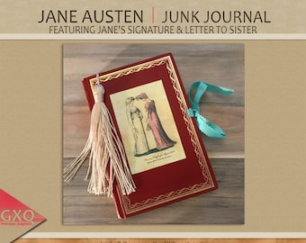 Jane Austen Regency Junk Journal-Hand Made