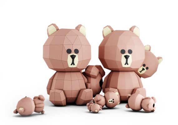 paper teddy bear