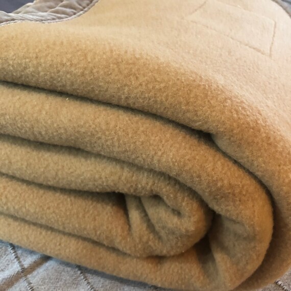 Vintage Camel Hair Blanket Etsy