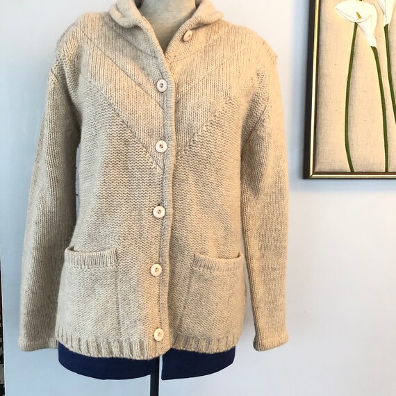 Vintage Spanner pure new wool cardigan/jacket M
