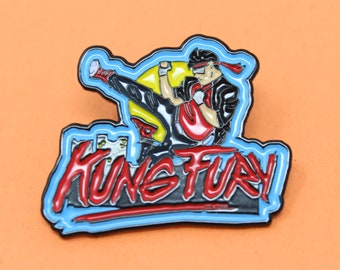 New Kung Fury 80s 90s Action Movie Logo Men/'s Black T-Shirt Size S to 3XL