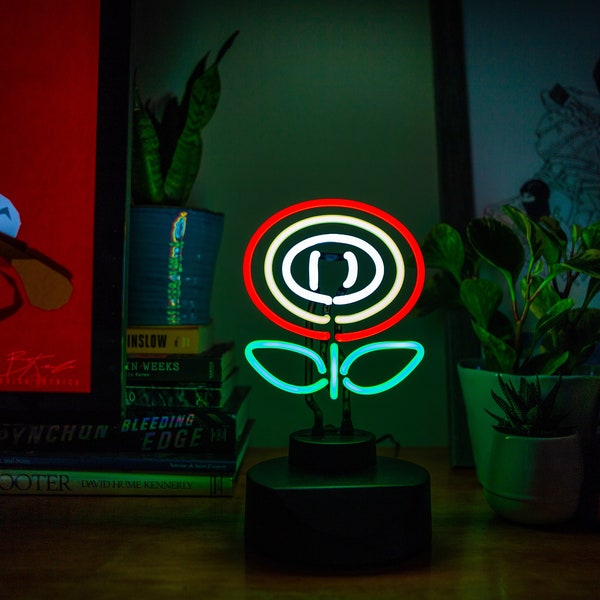 FireFlower Neon Light - Nintendo Inspired Neon- perfect for Super Mario Fans. Amazing Neon Light for gamers and gaming rooms. Fire Flower