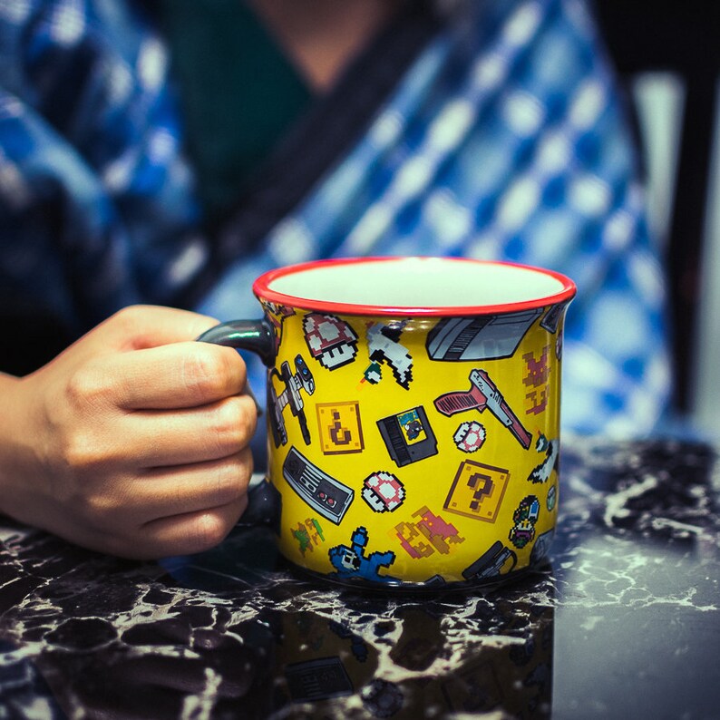 NES Nintendo Mug 16oz Mug Nintendo Coffee Mug Best Etsy