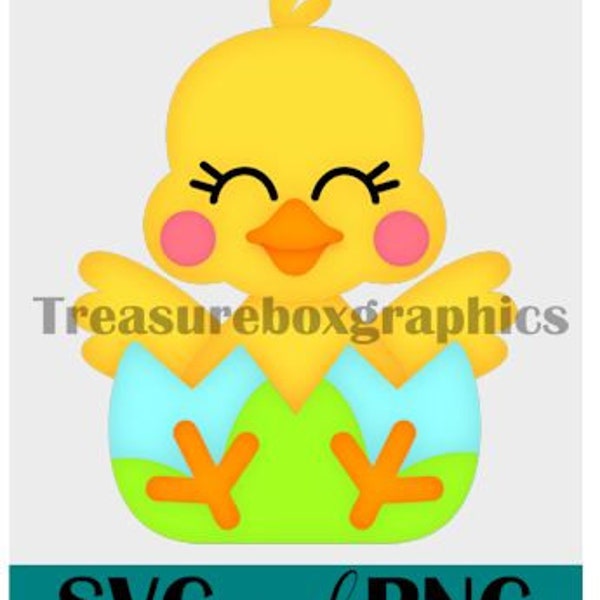 SVG and PNG, Easter, Chick, Cutting File, Cutting File for Cricut, Digital Clipart, Scrapbooking, Card Making, INSTANT Download