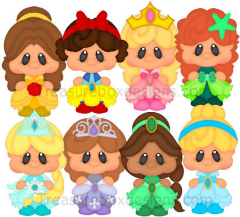 Download Tiny Tots Princess Disney vector graphics digital clipart ...