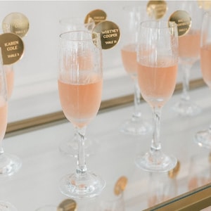 Personalized Acrylic Drink Tags: Laser Cut Wine Glass Charms