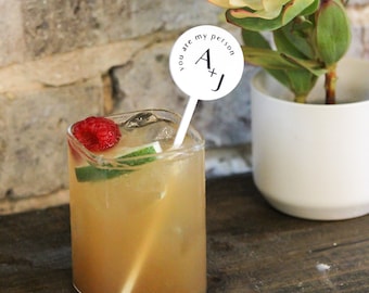 Custom Acrylic Drink Stirrers: Personalized Wedding Decor