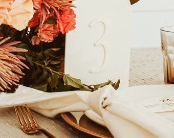 Acrylic Table Numbers - Table Indicator